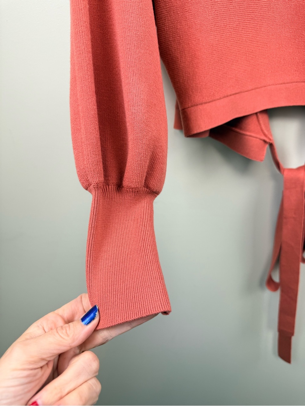 ba&sh Coral Tie-Front Bolero Cardigan 0 - Picture 10 of 13
